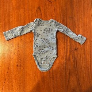 Carter's Blue Floral Onesie